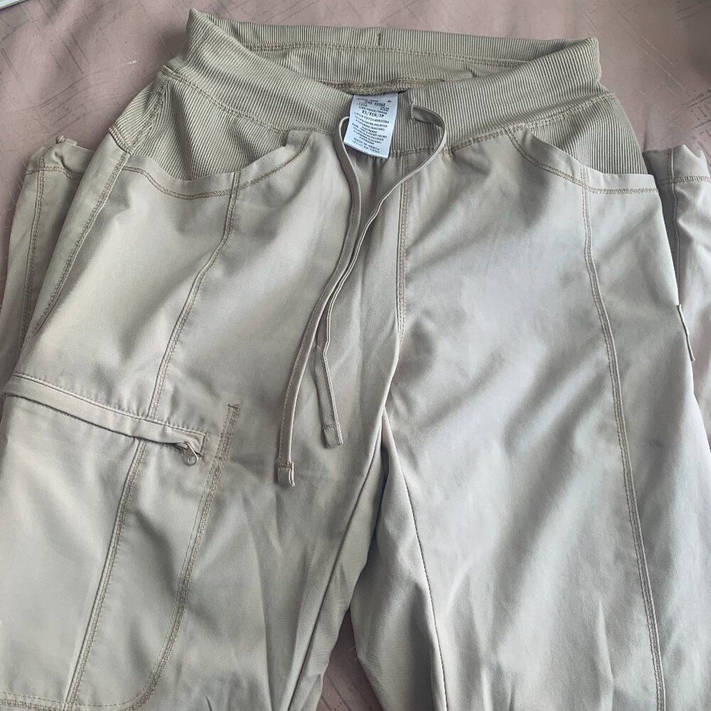 Women's Cherokee Infinity Scrub Bottoms in beige